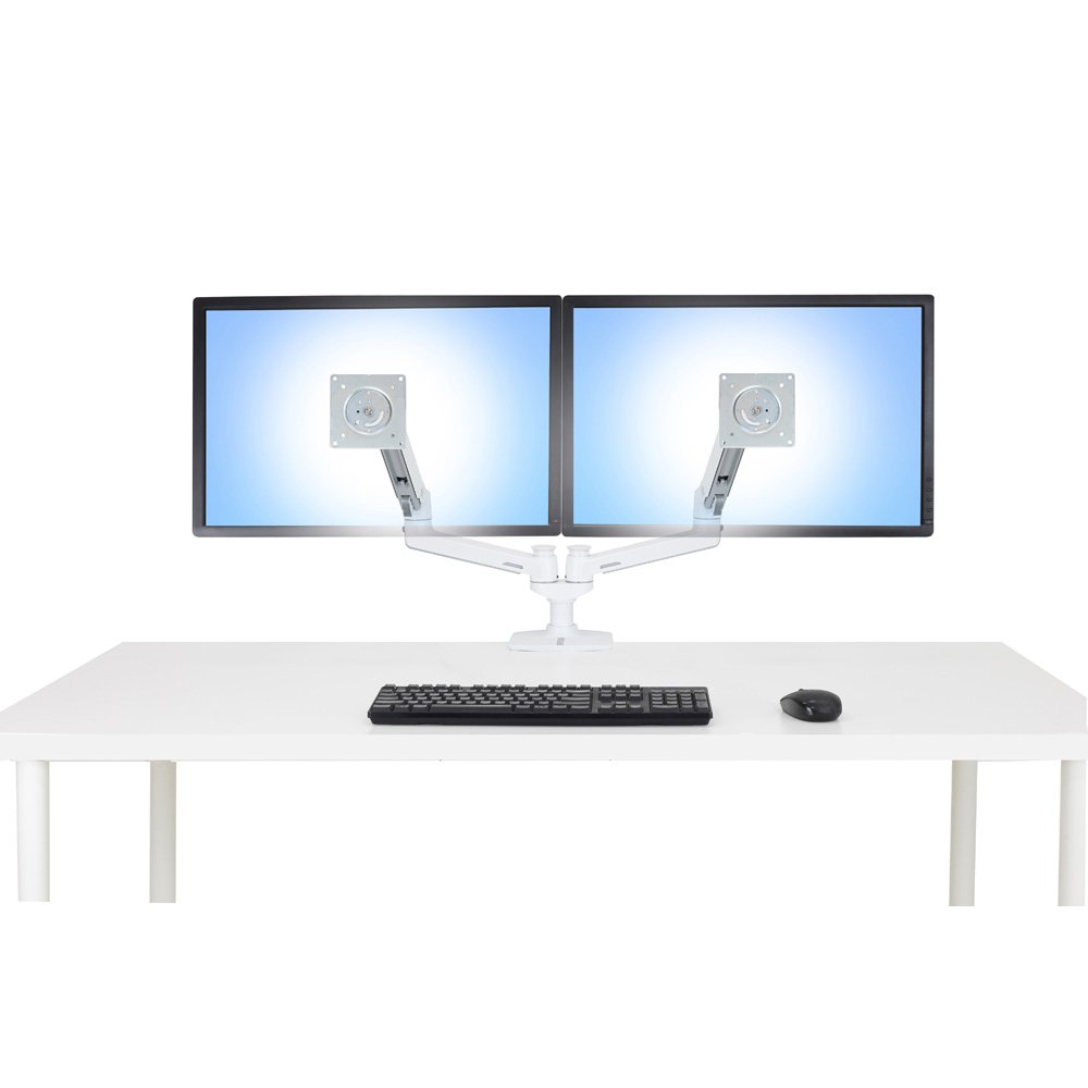 Ergotron 45-491-216 LX Dual Monitor Arm, Side-by-Side