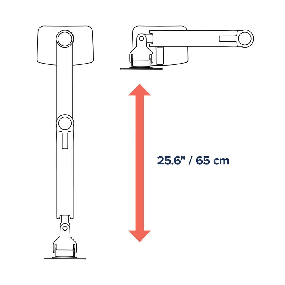 Ergotron 45-492-216 LX Dual Monitor Arm, Stacking