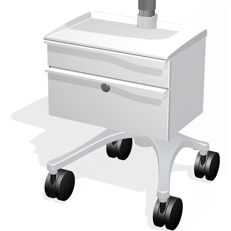 Ergotron ZDE02CG/CG Anthro Zido Two-Drawer Enclosure