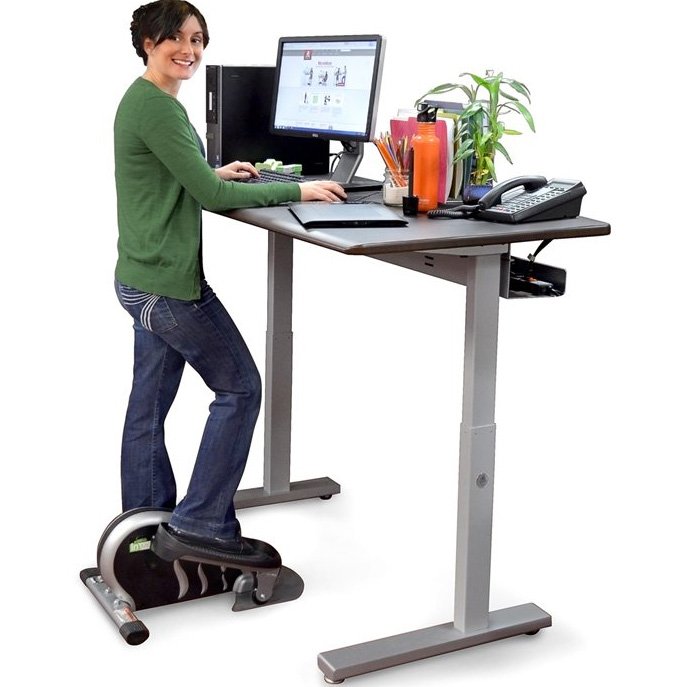Nicole, Anthro’s HR guru, simply raises her Elevate when she wants to incorporate an elliptical trainer.