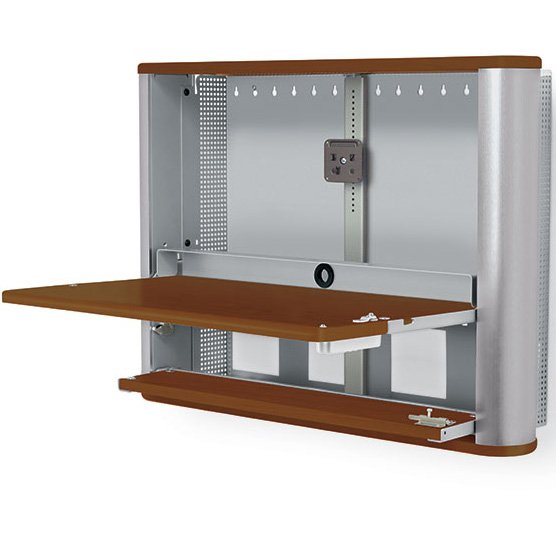 Ergotron EPM3616SM Anthro eNook Pro, Wall Mount Desk Workstation