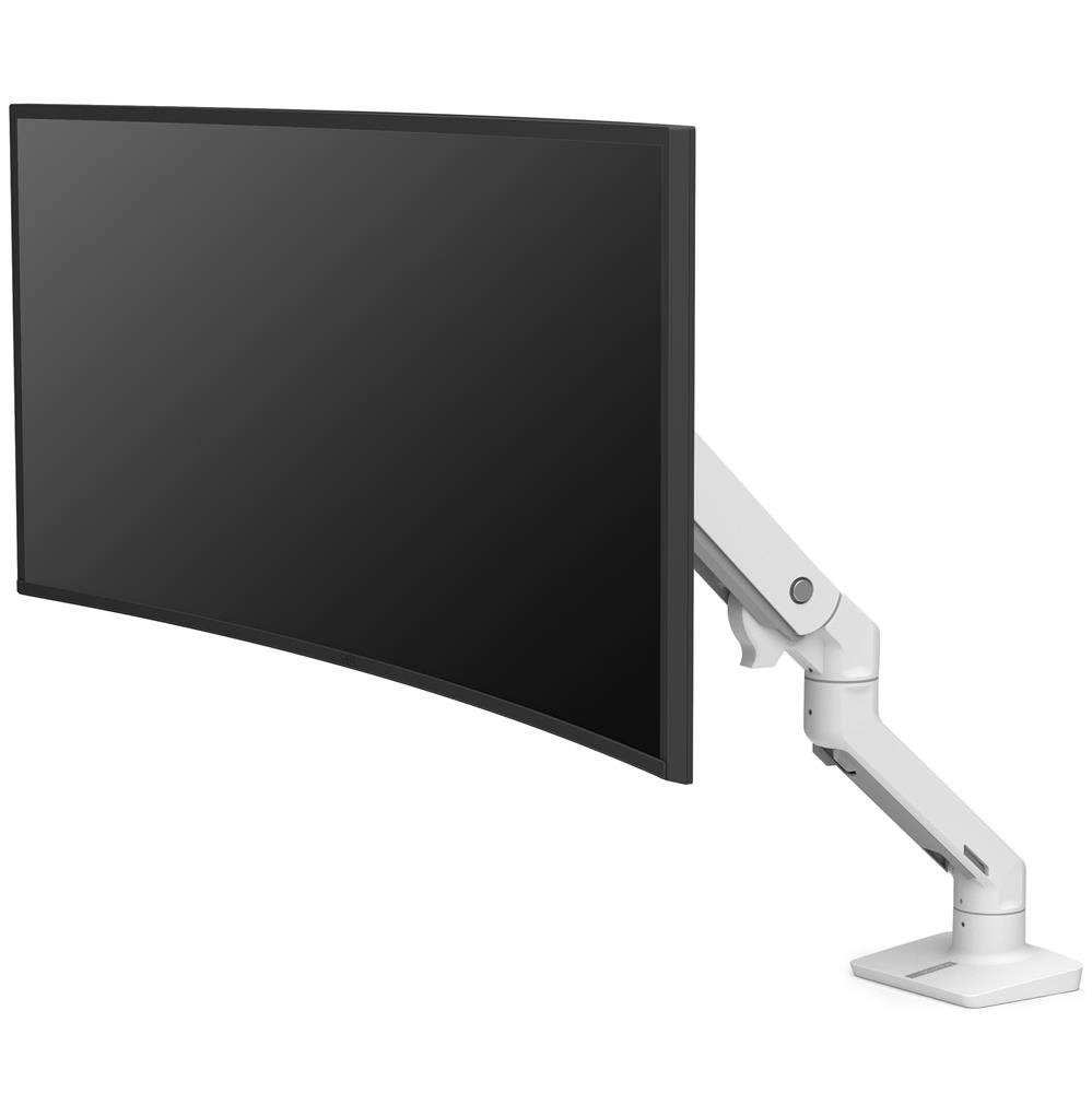 Ergotron 45-475-216 HX Desk Mount Single Monitor Arm (white)