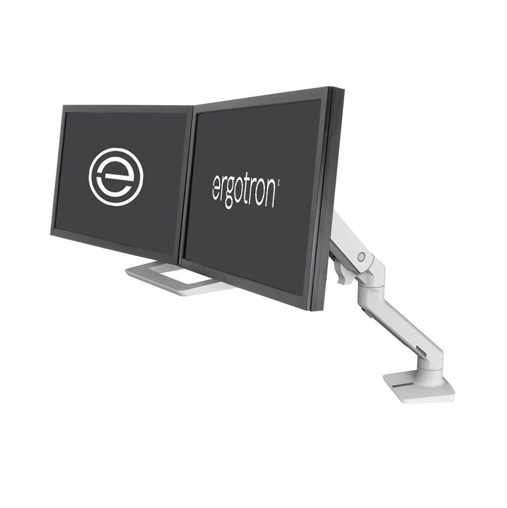 Ergotron 45-476-216 HX Dual Monitor Desktop Arm (white)