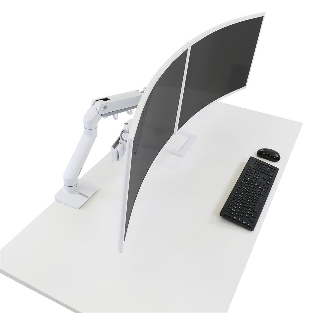 Ergotron 45-476-216 HX Dual Monitor Desktop Arm (white)