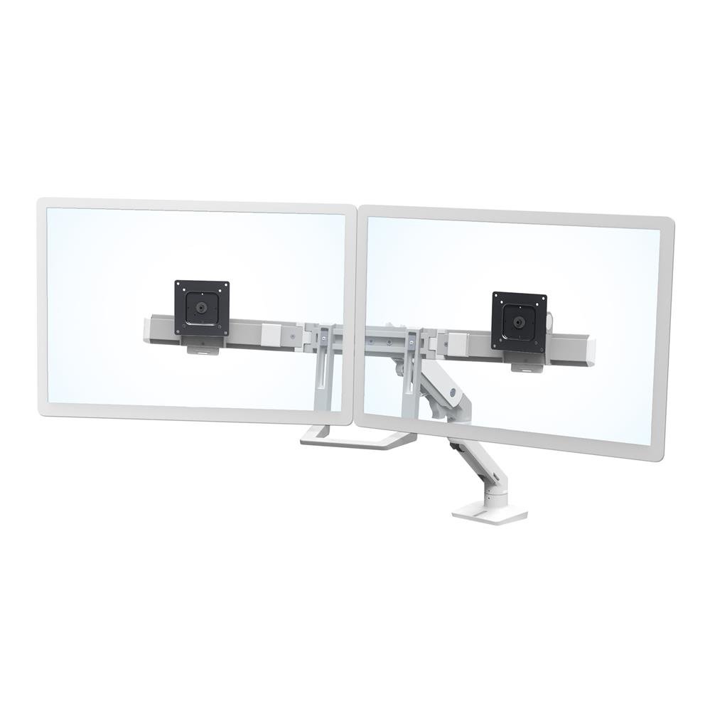 Ergotron HX Series 45-475-216 soporte para monitor 124,5 cm (49) Blanco  Escritorio, Soporte de monitor blanco, Abrazadera, 19 kg, 124,5 cm (49),  400 x 400 mm, Ajustes de altura, Blanco