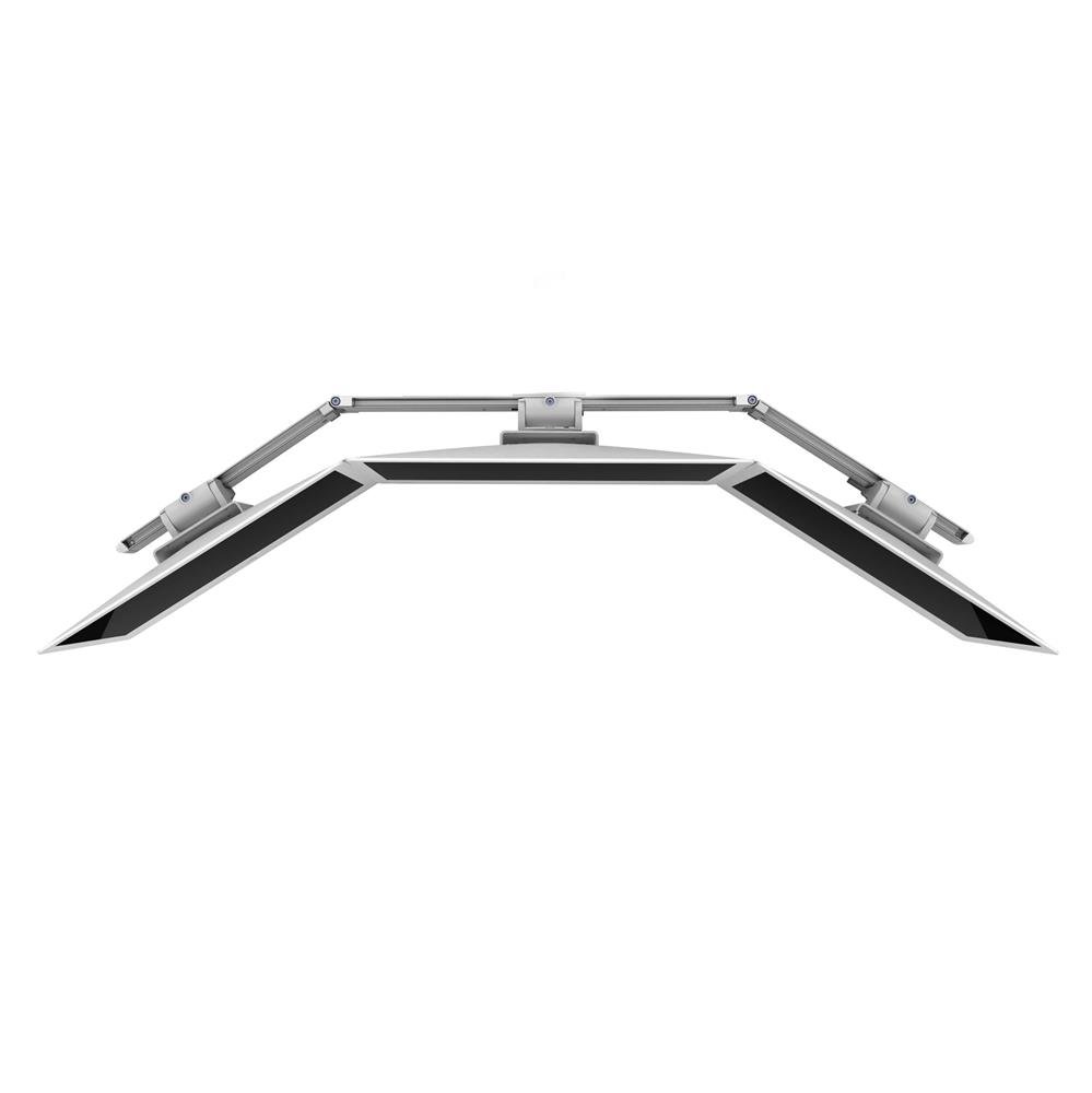 Ergotron 98-009-026 HX Triple Monitor Bow Kit - Polished Aluminum