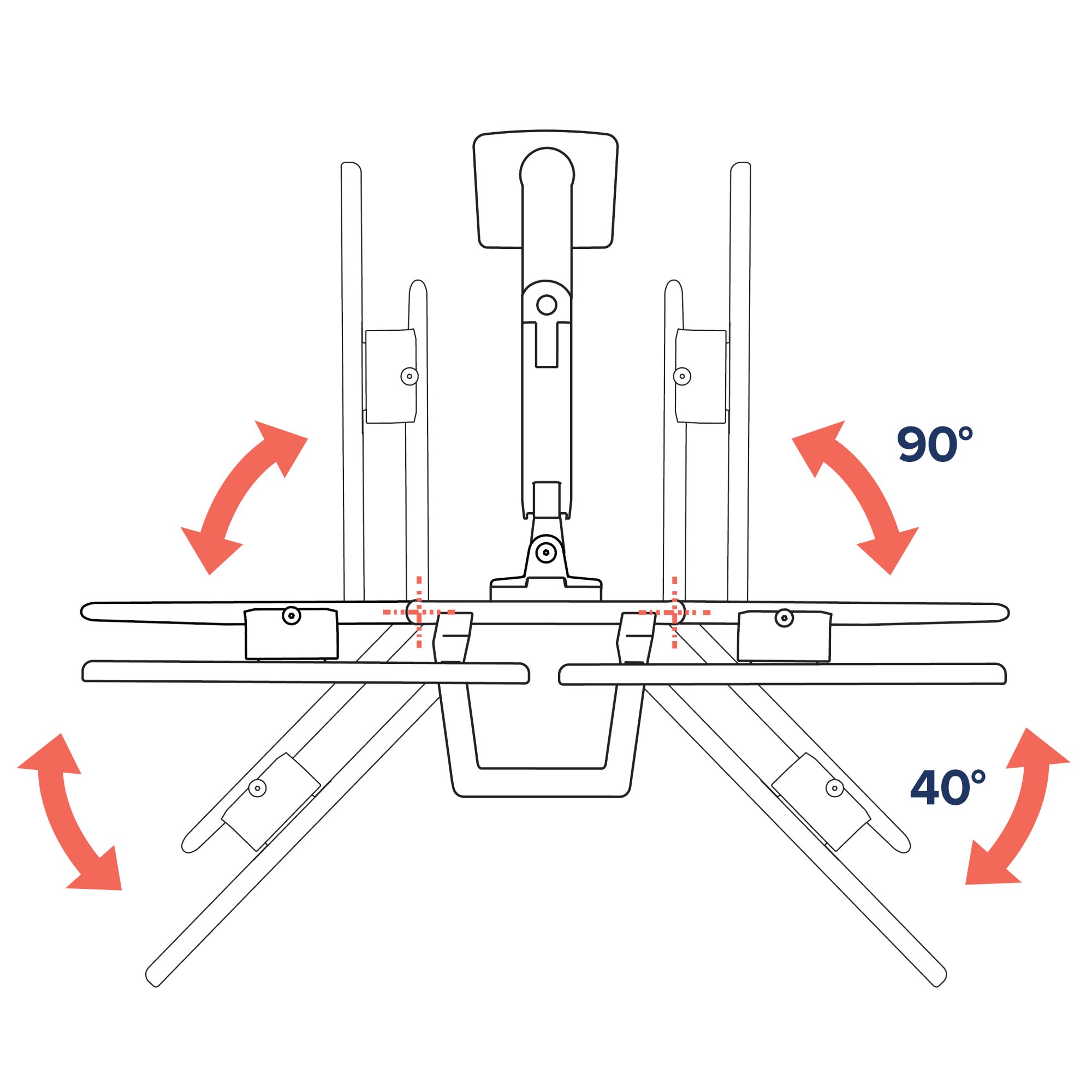 Ergotron 45-476-026 HX Desk Mount Dual Monitor Arm (polished aluminum)