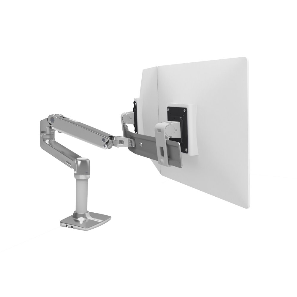 Ergotron 45-489-026 LX Desk Mount Dual Direct Arm (polished aluminum)