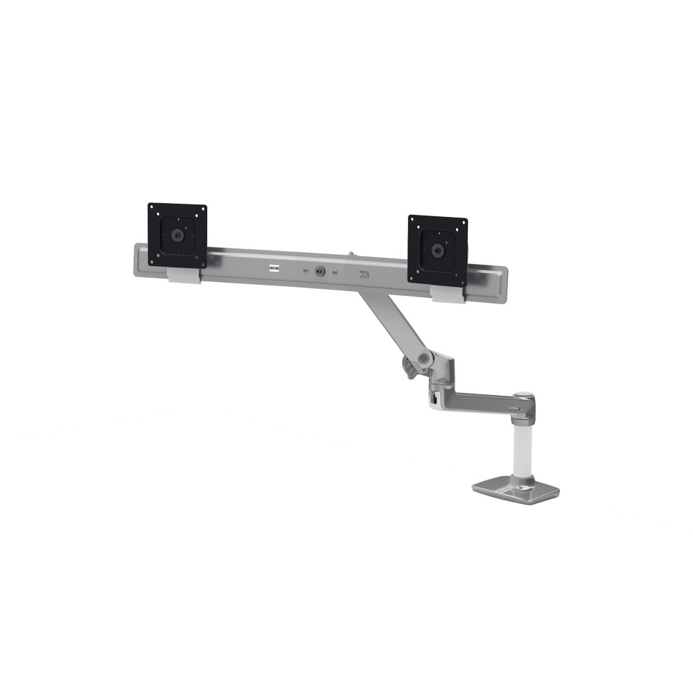 Ergotron 45-489-026 LX Desk Mount Dual Direct Arm (polished aluminum)