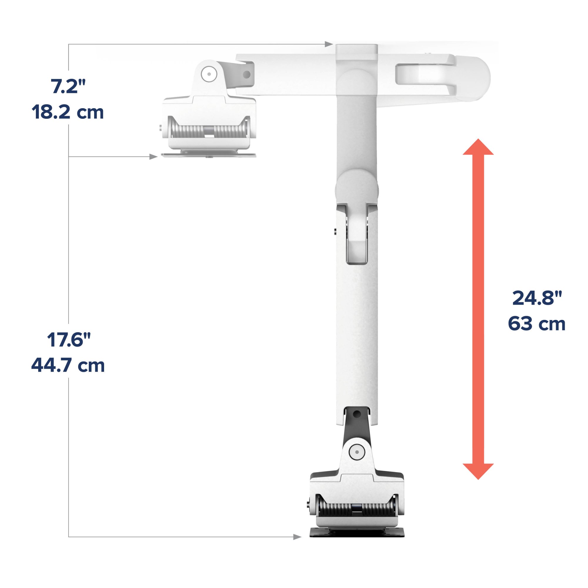 Ergotron 45-478-026 HX Wall Mount Monitor Arm (polished aluminum)