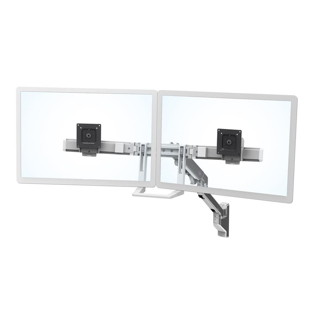 Ergotron 45-479-026 HX Dual Monitor Wall Mount Arm (polished aluminum)