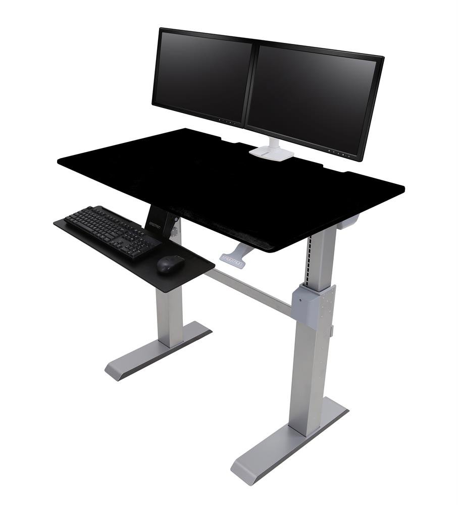 Ergotron 24-567-F03 WorkFit-DL 48, Sit-Stand Desk (Black)