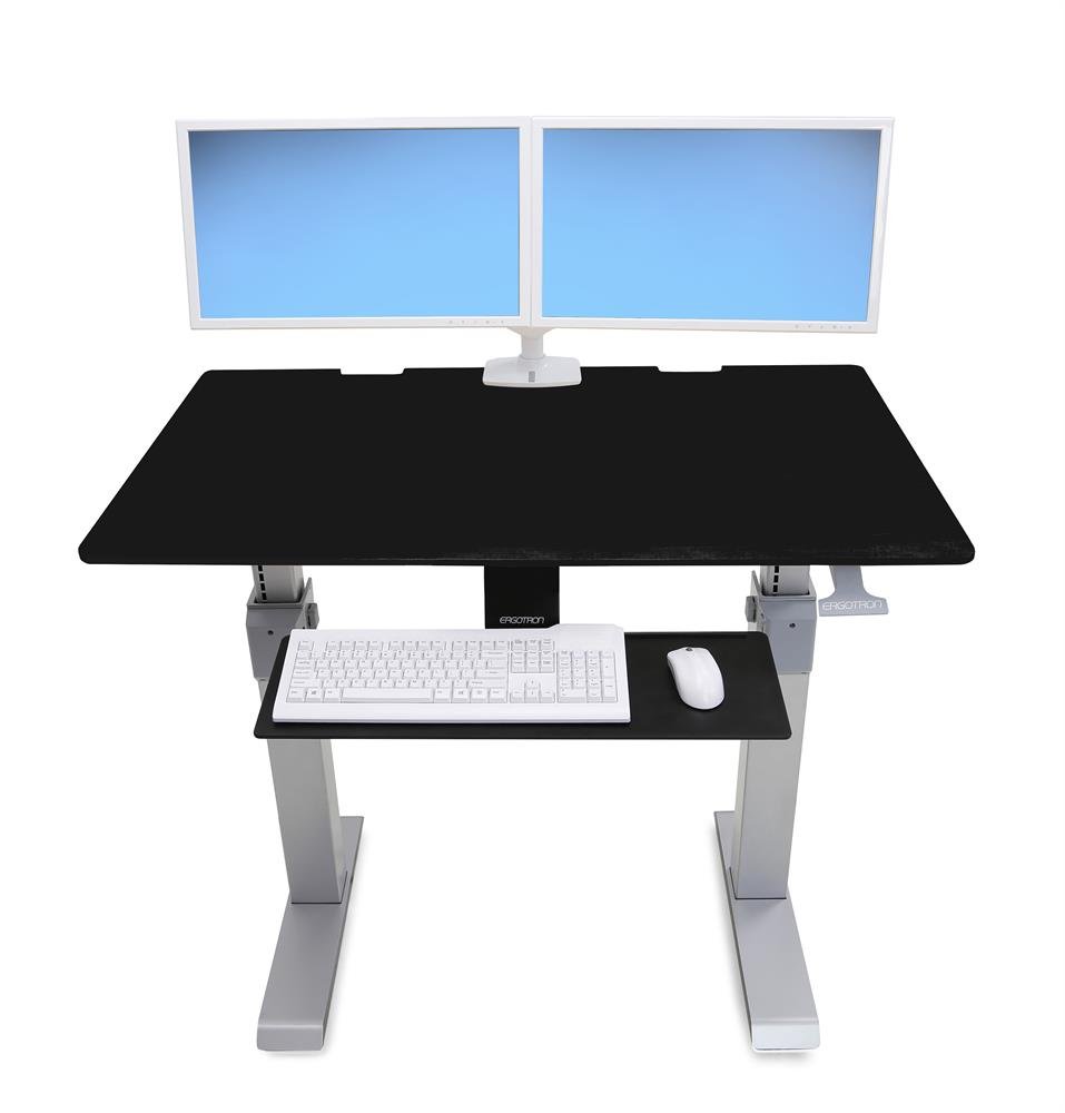 Ergotron 24-567-F03 WorkFit-DL 48, Sit-Stand Desk (Black)