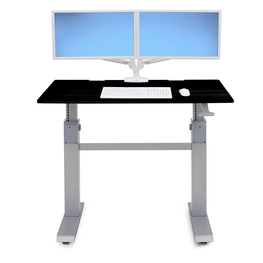 Ergotron 24-567-F03 WorkFit-DL 48, Sit-Stand Desk (Black)