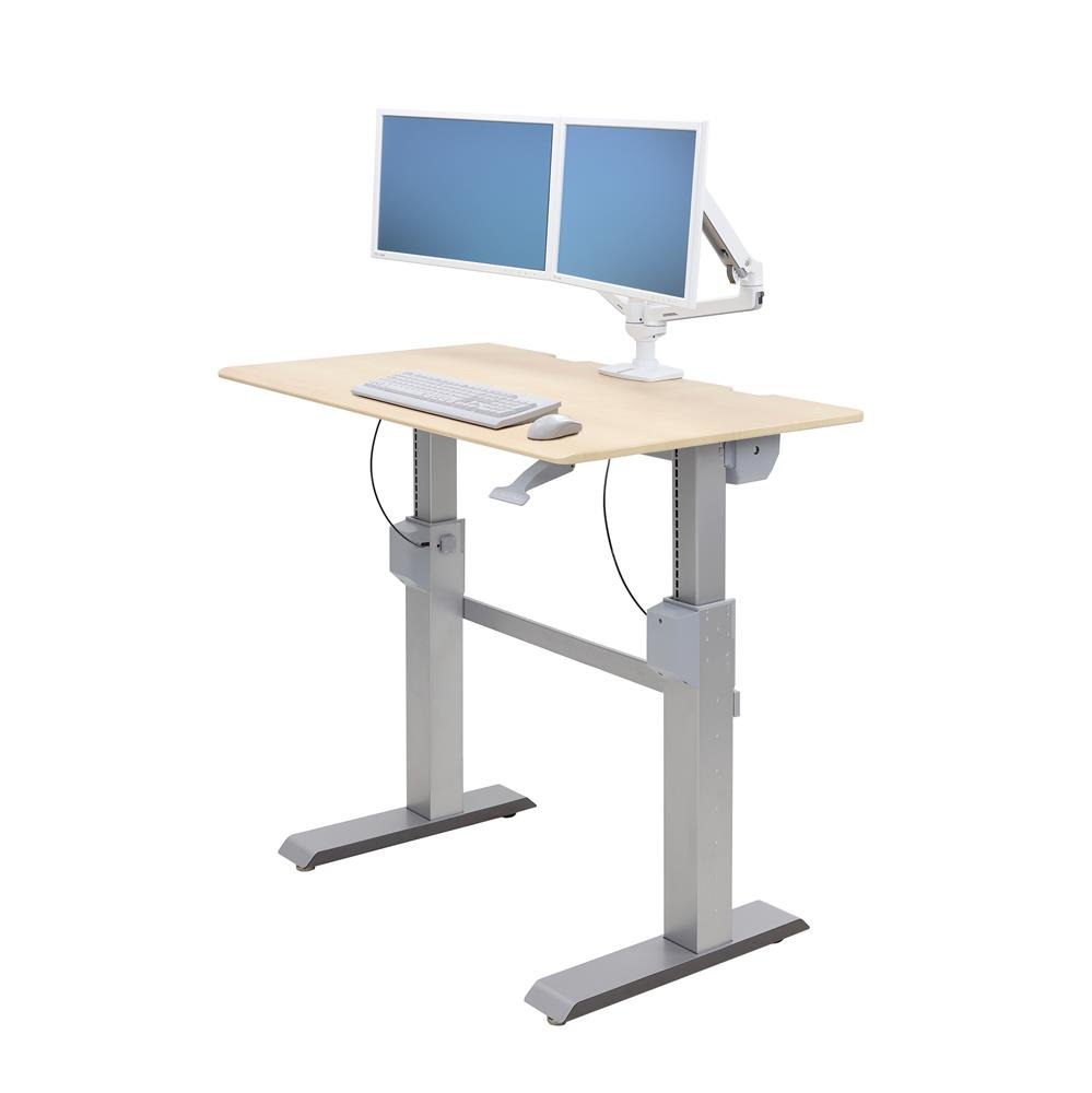 Ergotron 24-567-F13 WorkFit-DL 48, Sit-Stand Desk (Maple)