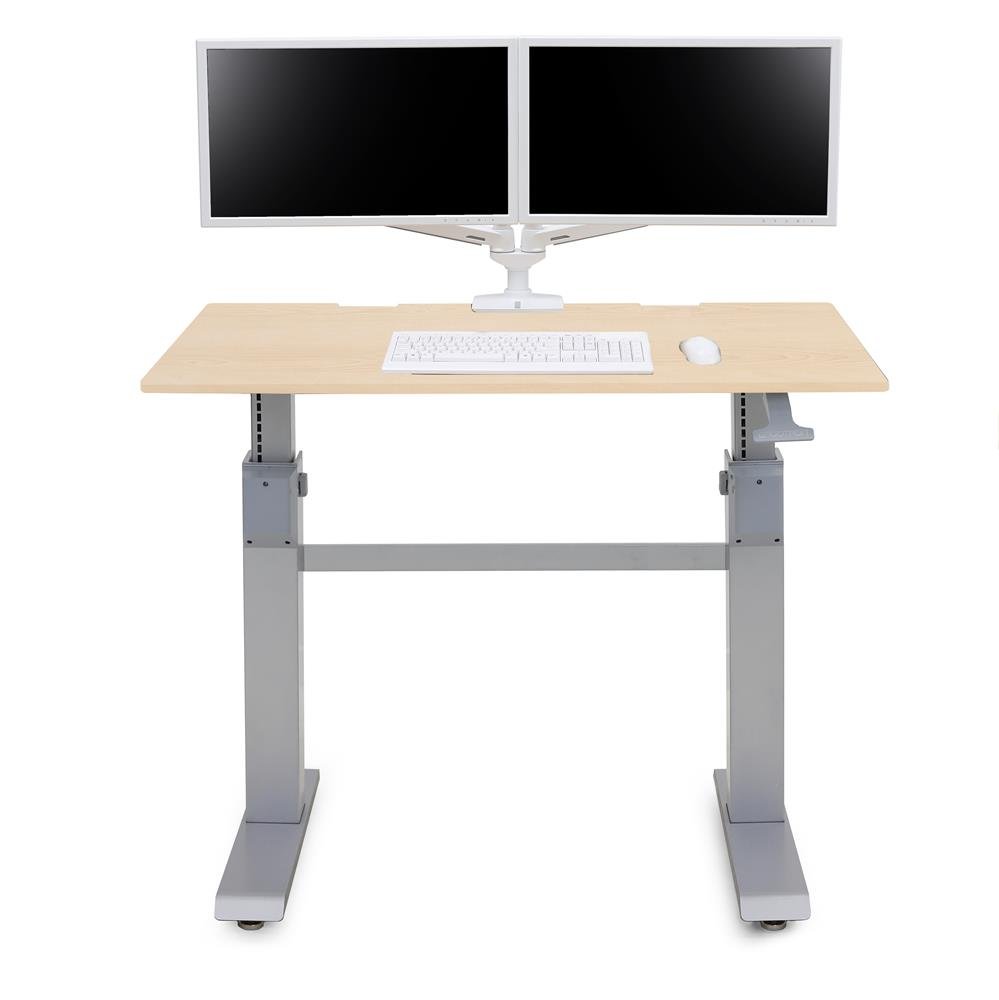 Ergotron 24-567-F13 WorkFit-DL 48, Sit-Stand Desk (Maple)