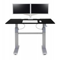 Ergotron 24-568-F03 WorkFit-DL 60, Sit-Stand Desk (Black)