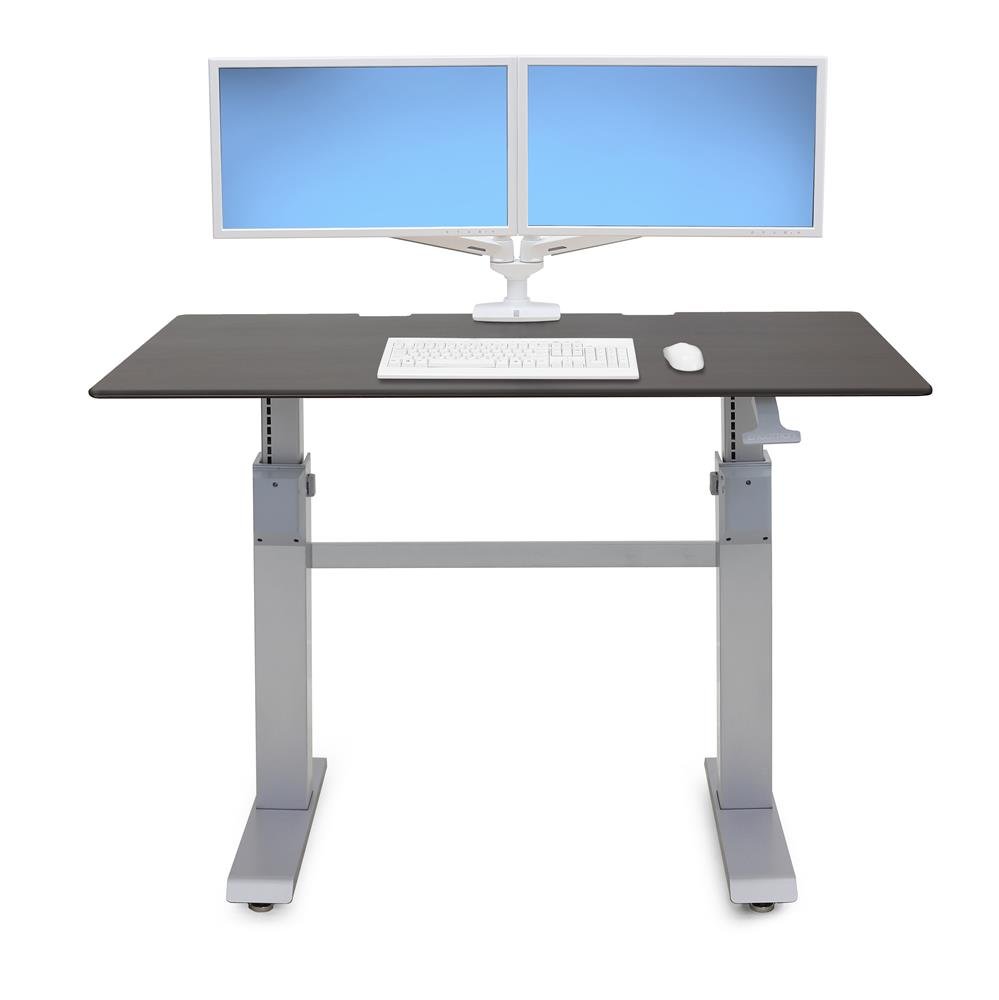 Ergotron 24-568-F59 WorkFit-DL 60, Sit-Stand Desk (Wenge)