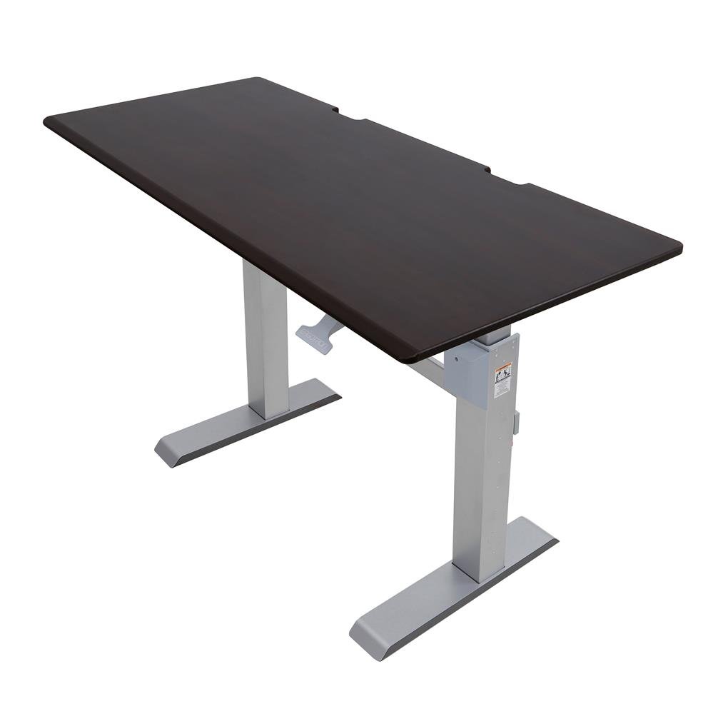 Ergotron 24-568-F59 WorkFit-DL 60, Sit-Stand Desk (Wenge)