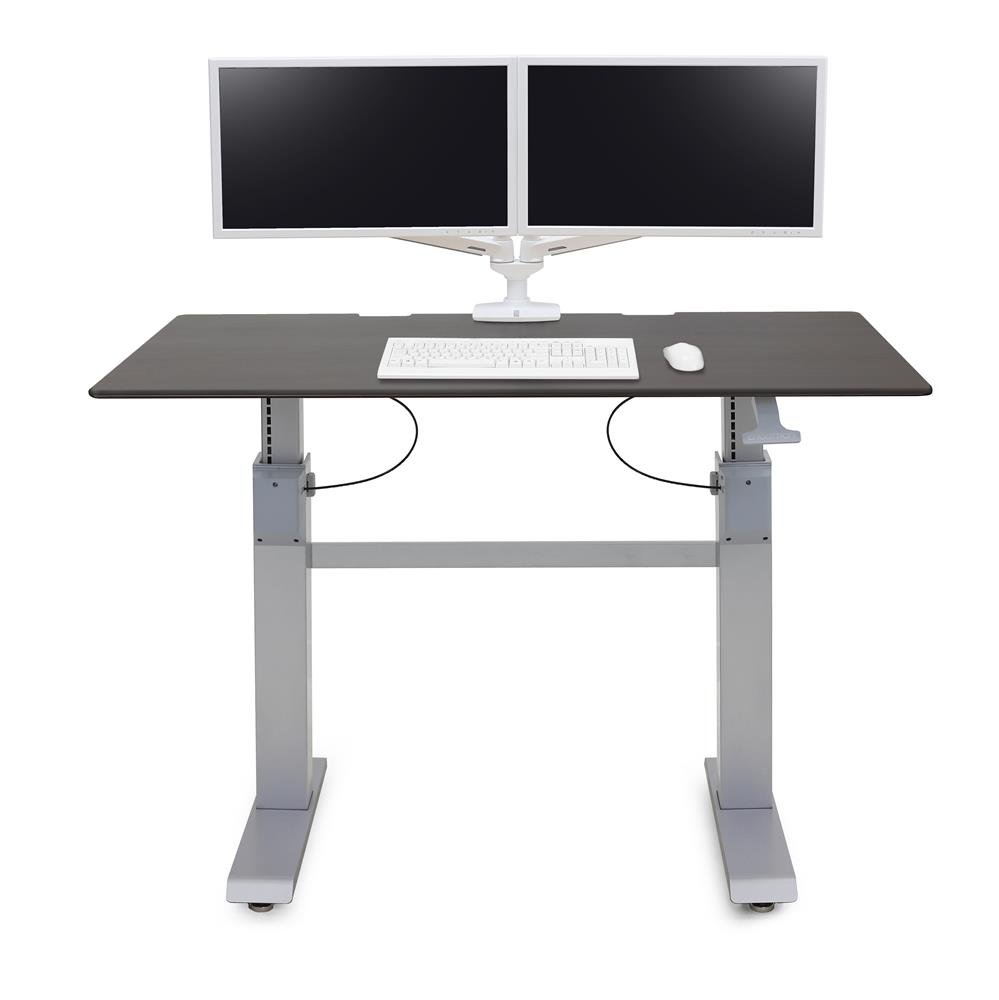 Ergotron 24-568-F59 WorkFit-DL 60, Sit-Stand Desk (Wenge)