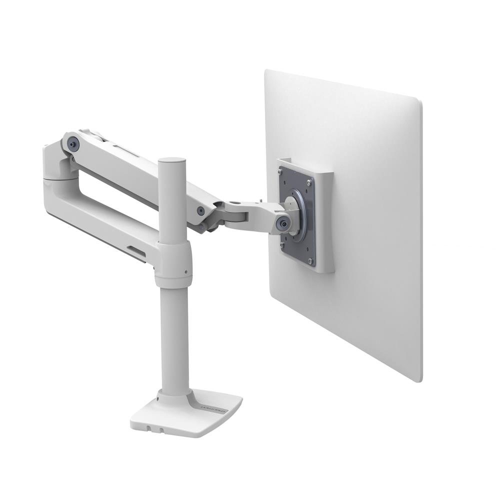 Ergotron 45-537-216 LX Desk Mount Monitor Arm, Tall Pole (white)