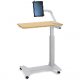 Ergotron 24-600-F13 SV Patient Overbed eTable w/ Tablet Arm (Maple)