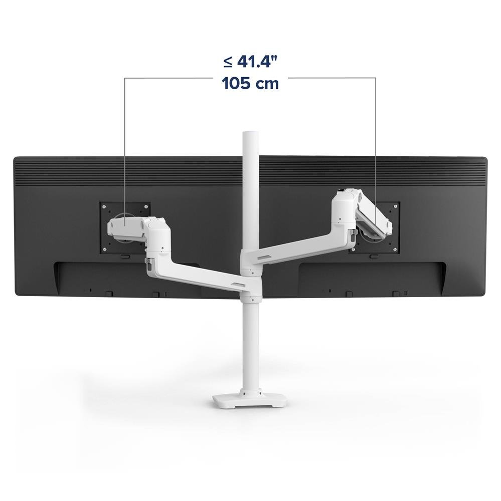 Ergotron 45-509-216 LX Dual Stacking Arm with Tall Pole (white)