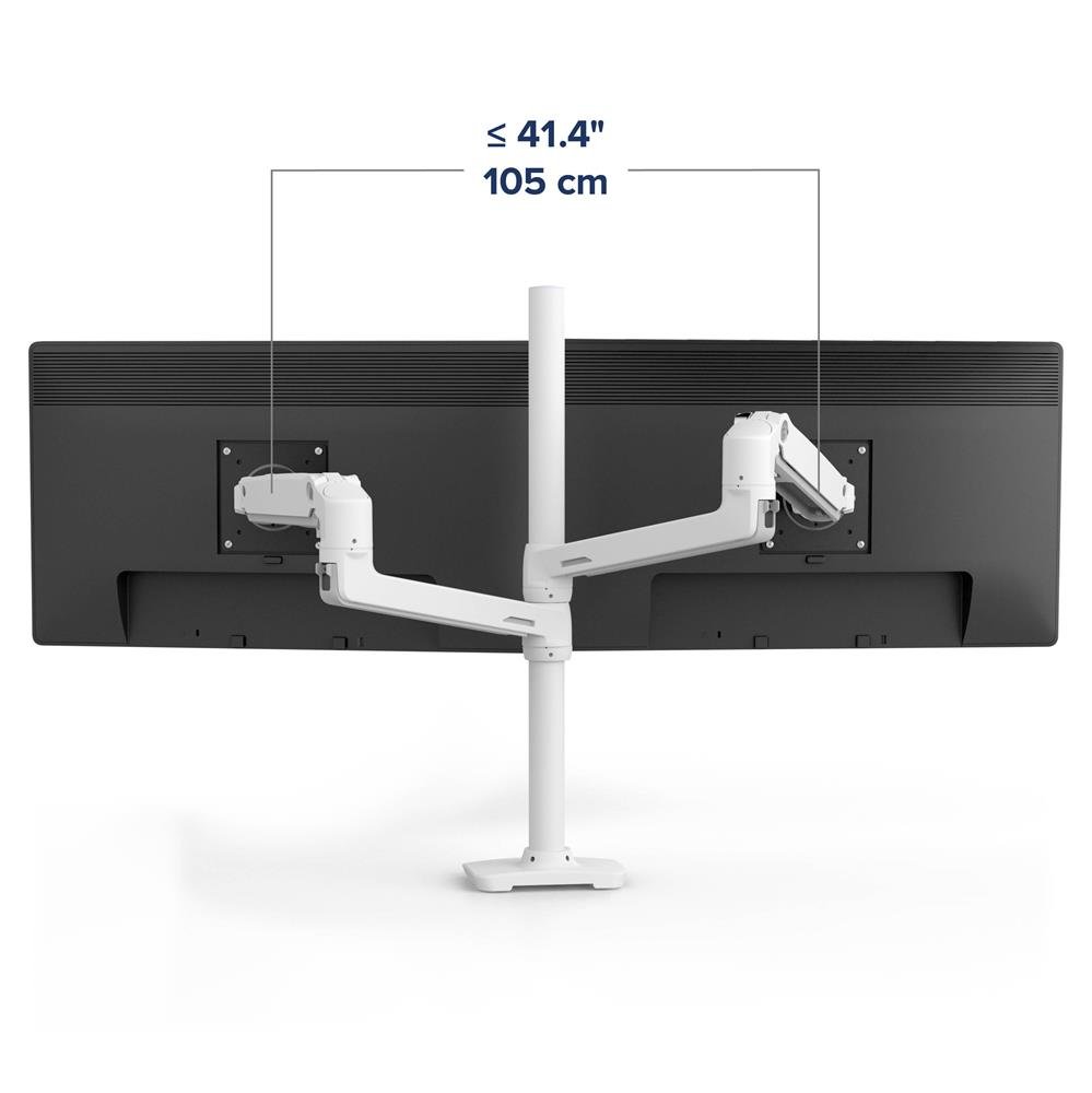 Ergotron 45-509-216 LX Dual Stacking Arm with Tall Pole (white)