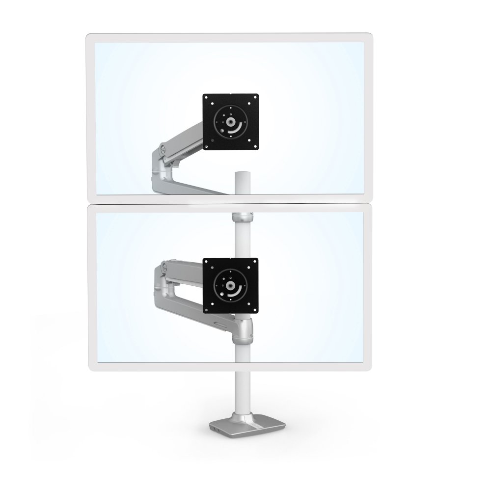 Ergotron 45-509-231 LX Dual Stacking Arm with Tall Pole (silver)
