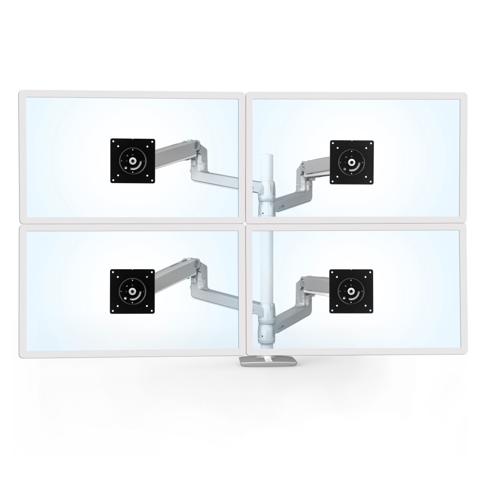 Ergotron 45-509-231 LX Dual Stacking Arm with Tall Pole (silver)