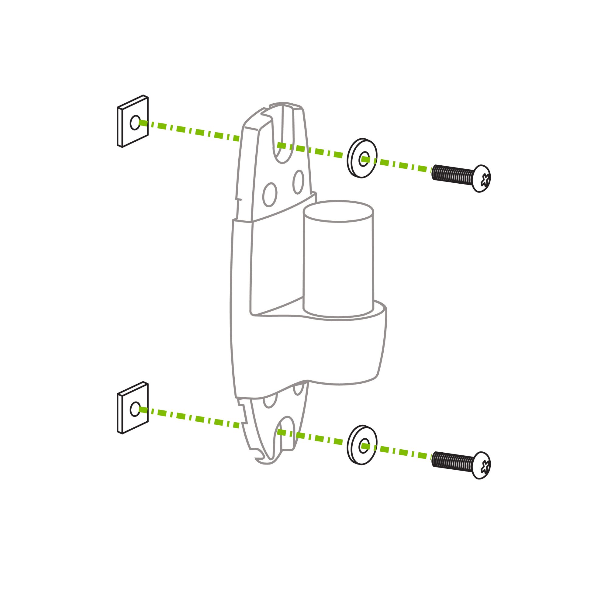 Ergotron 97-439 Arm Mounting Kit for T-Slot Channel Interface