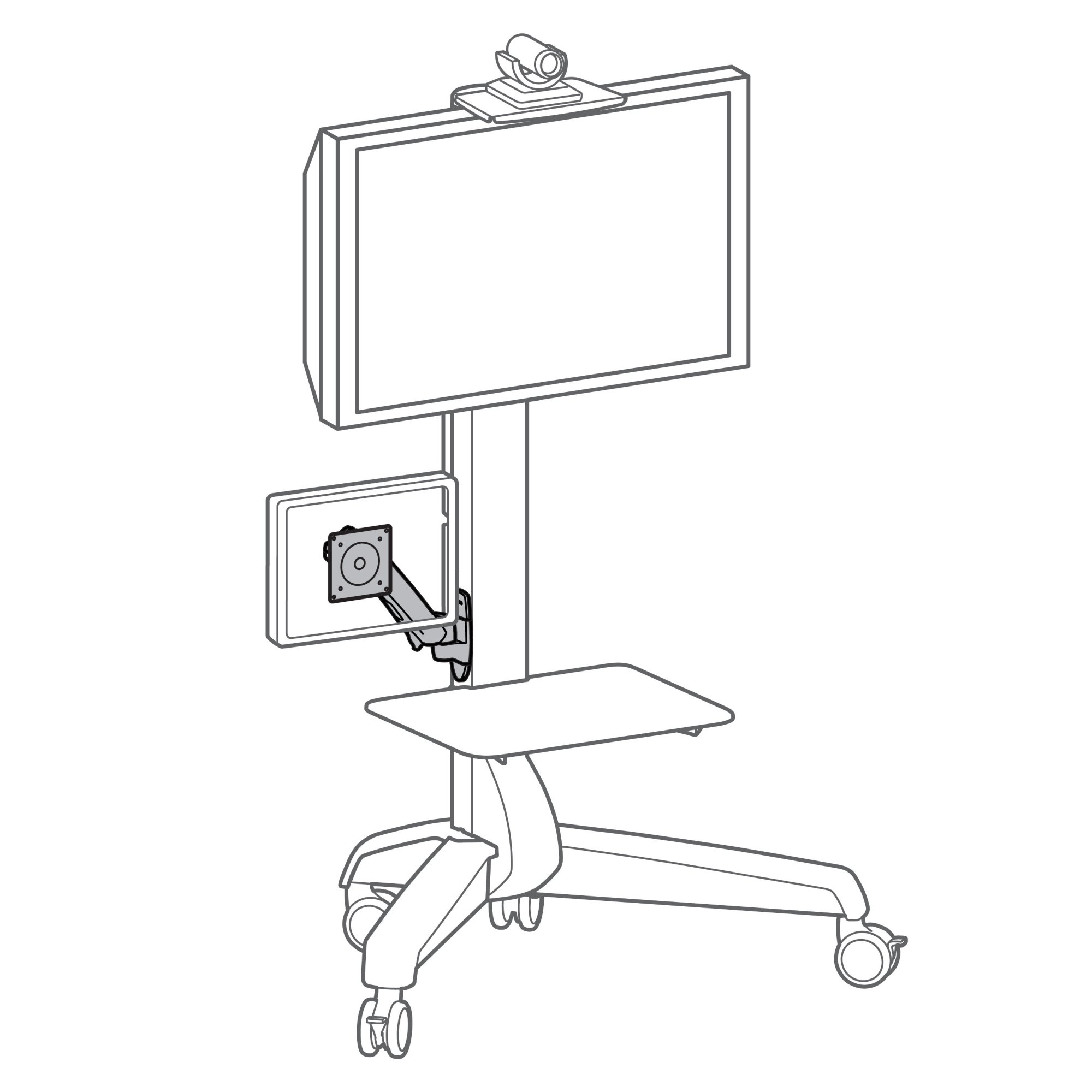 Ergotron 97-439 Arm Mounting Kit for T-Slot Channel Interface