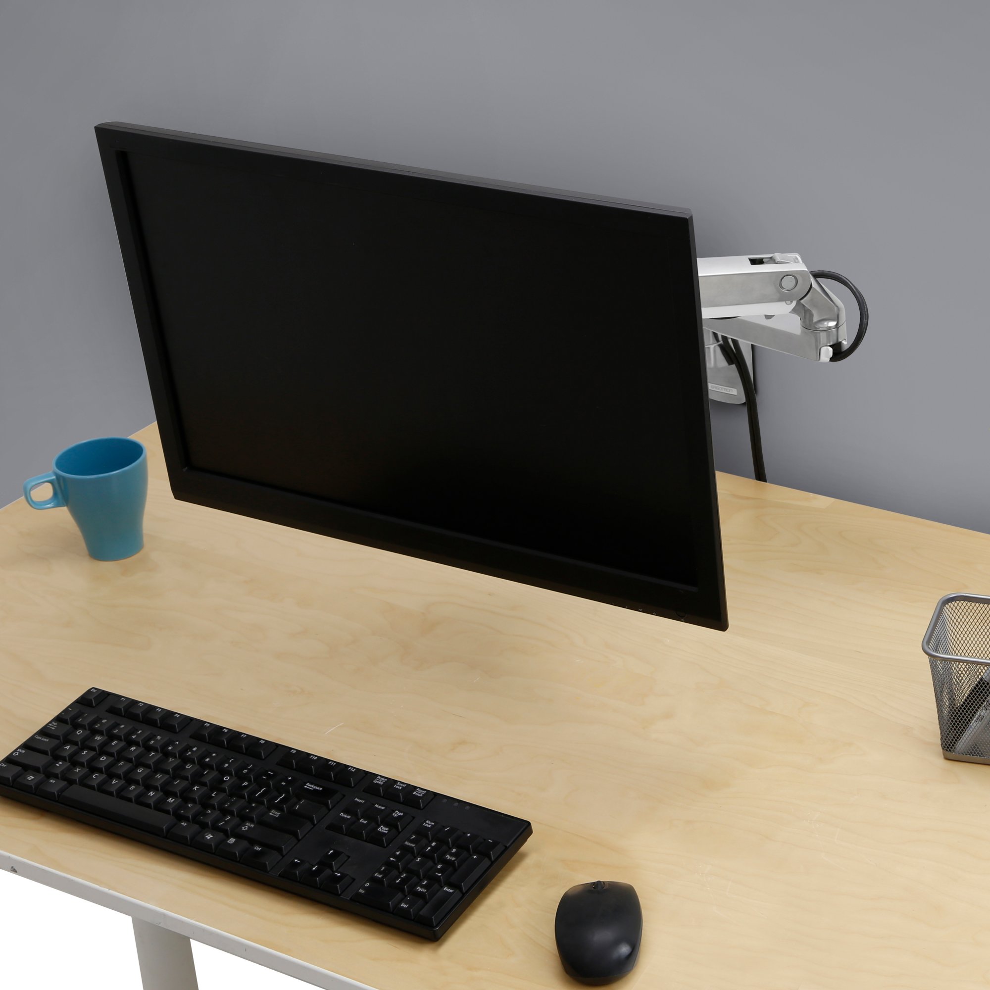 Ergotron 45-505-026 MXV Wall Mount Monitor Arm (polished aluminum)