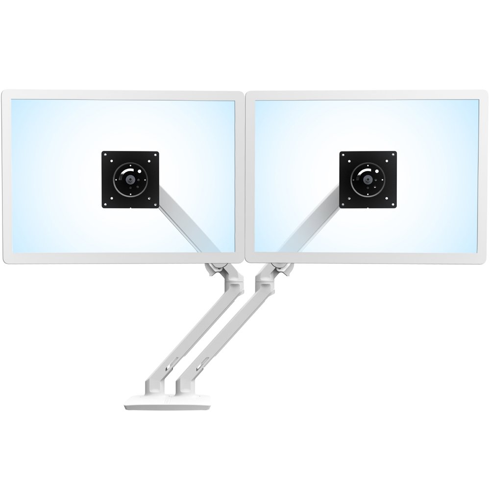 Open Box Ergotron 45-496-216 MXV Desk Mount Dual LCD Monitor Arm (white)