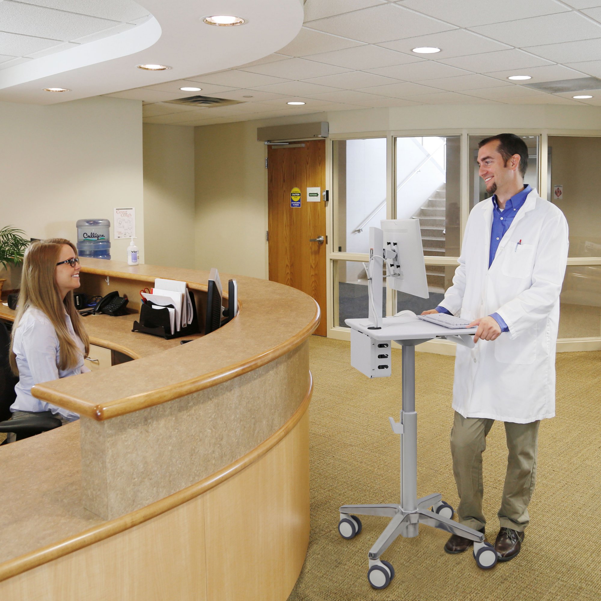 Ergotron SV10-1300-0 StyleView Lean WOW Cart, SV10