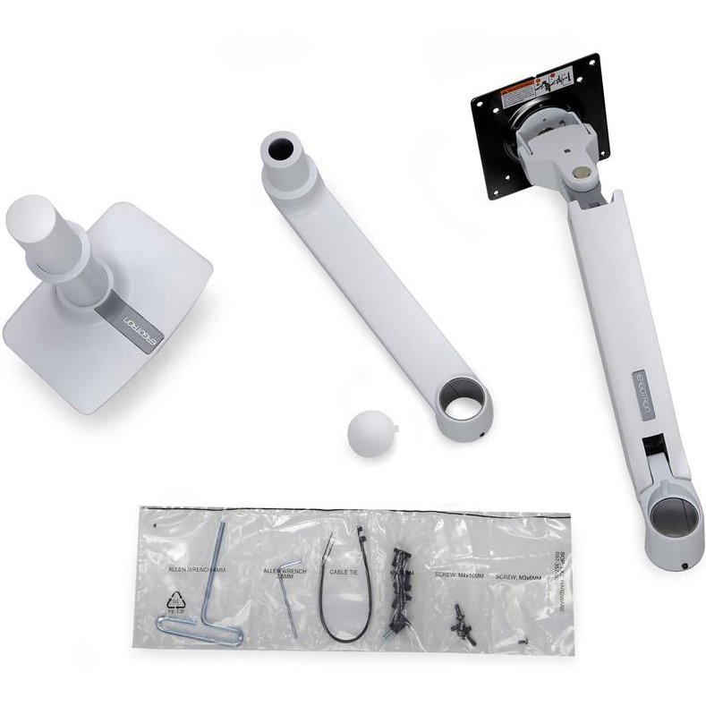 Ergotron 45-542-216 LX Desk Monitor Arm, Tall Pole, No Clamp