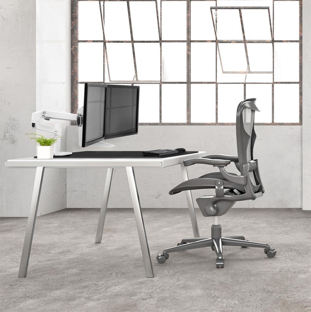 Ergotron 45-544-216 LX Desk Mount Dual Direct Arm, No Clamp
