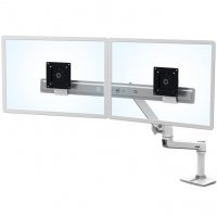 Ergotron 45-522-216 LX Desk Dual Direct Arm with Under Mount C-Clamp