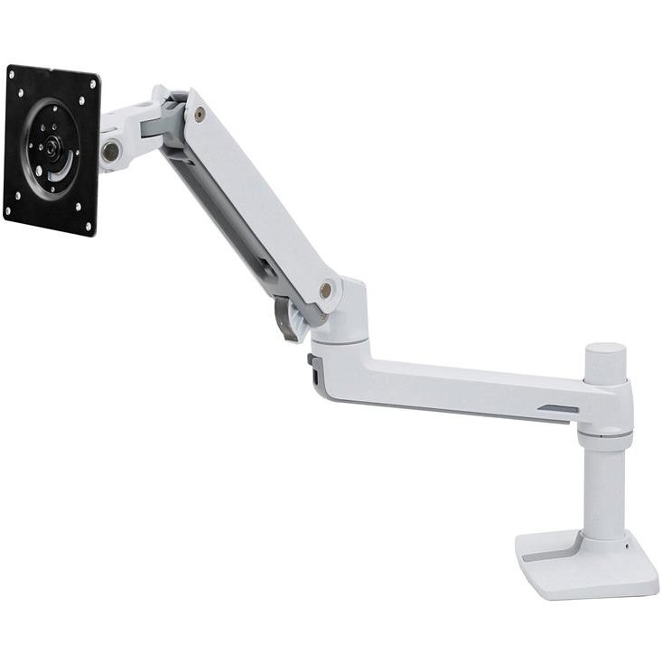 Ergotron 45-526-216 LX Desk Monitor Arm with Top Mount C-Clamp