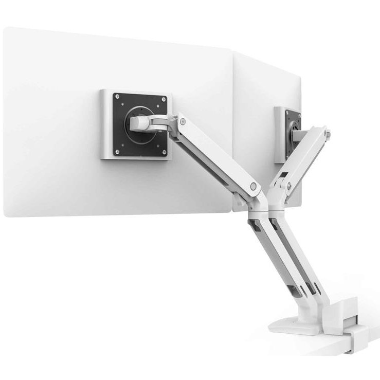 Ergotron 45-530-216 MXV Desk Dual Monitor Arm with Top Mount C-Clamp