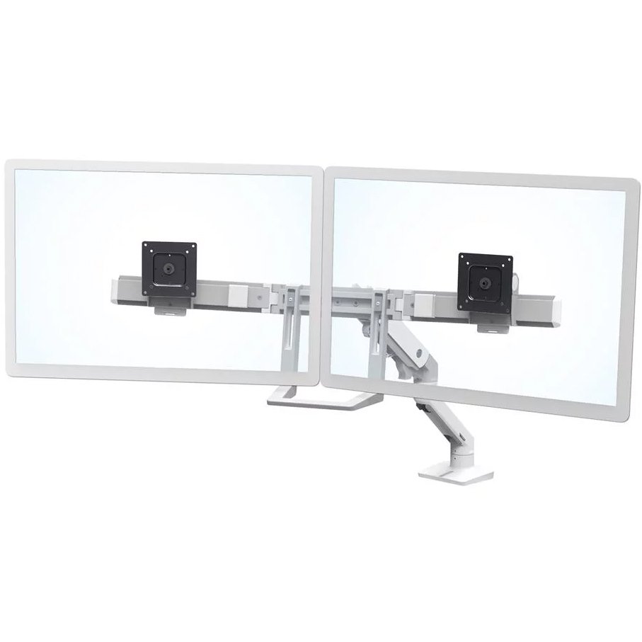 Hx Desk Dual Monitor Arm With Top Mount C Clamp Ergotron 45 524 216