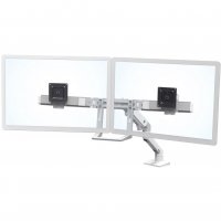 Ergotron 45-524-216 HX Desk Dual Monitor Arm with Top Mount C-Clamp
