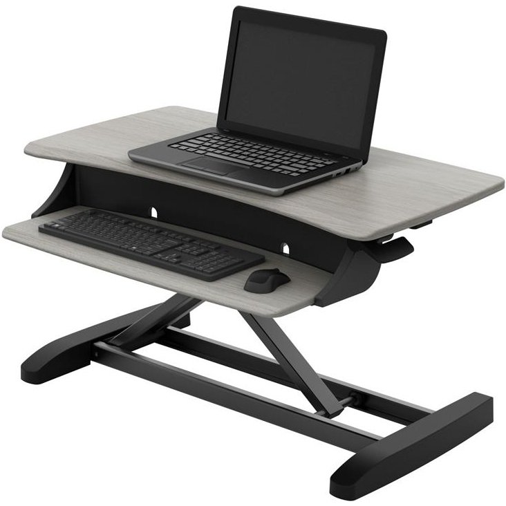 Ergotron 33-458-917 WorkFit-Z Mini Sit-Stand Desktop Workstation