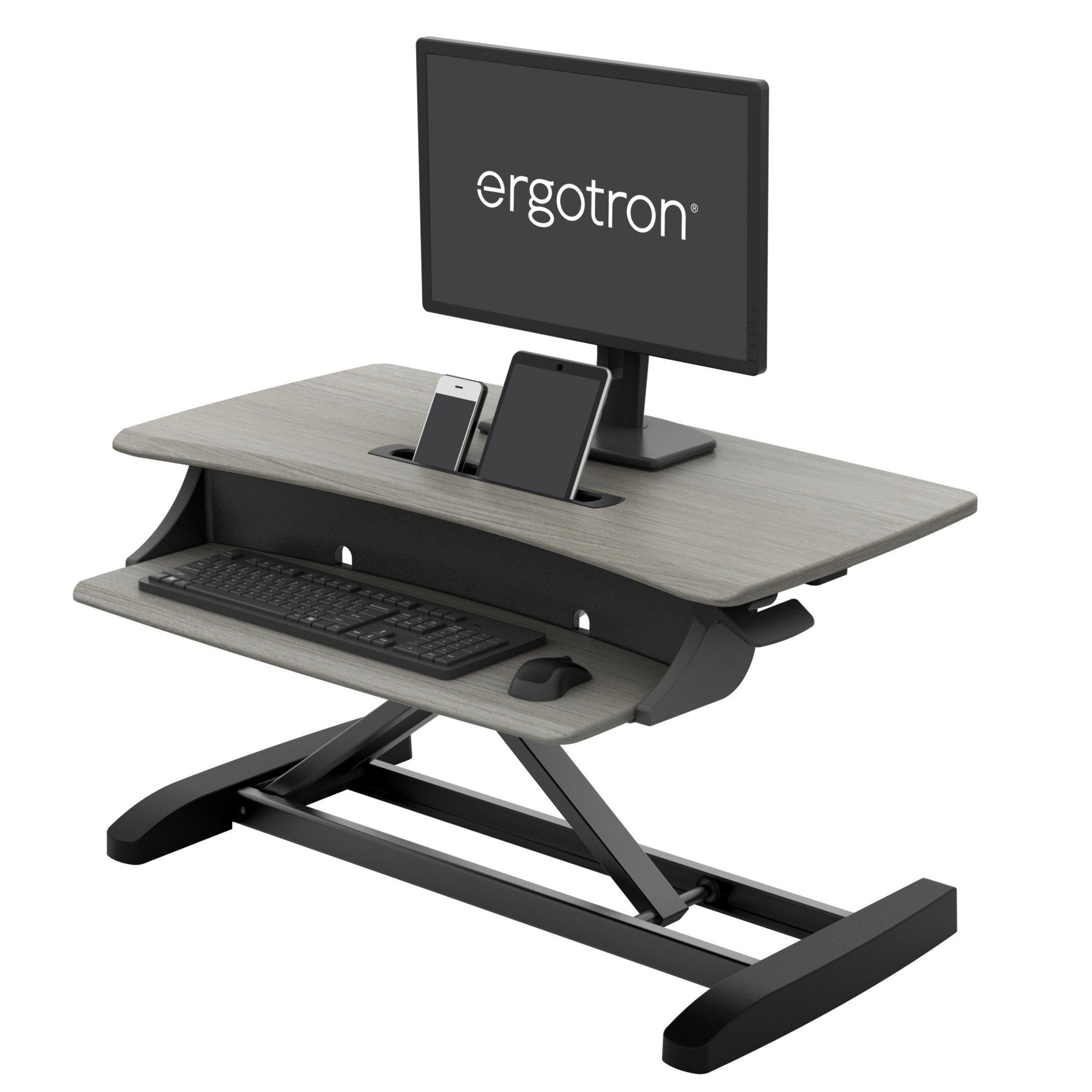 Ergotron 33-458-917 WorkFit-Z Mini Sit-Stand Desktop Workstation