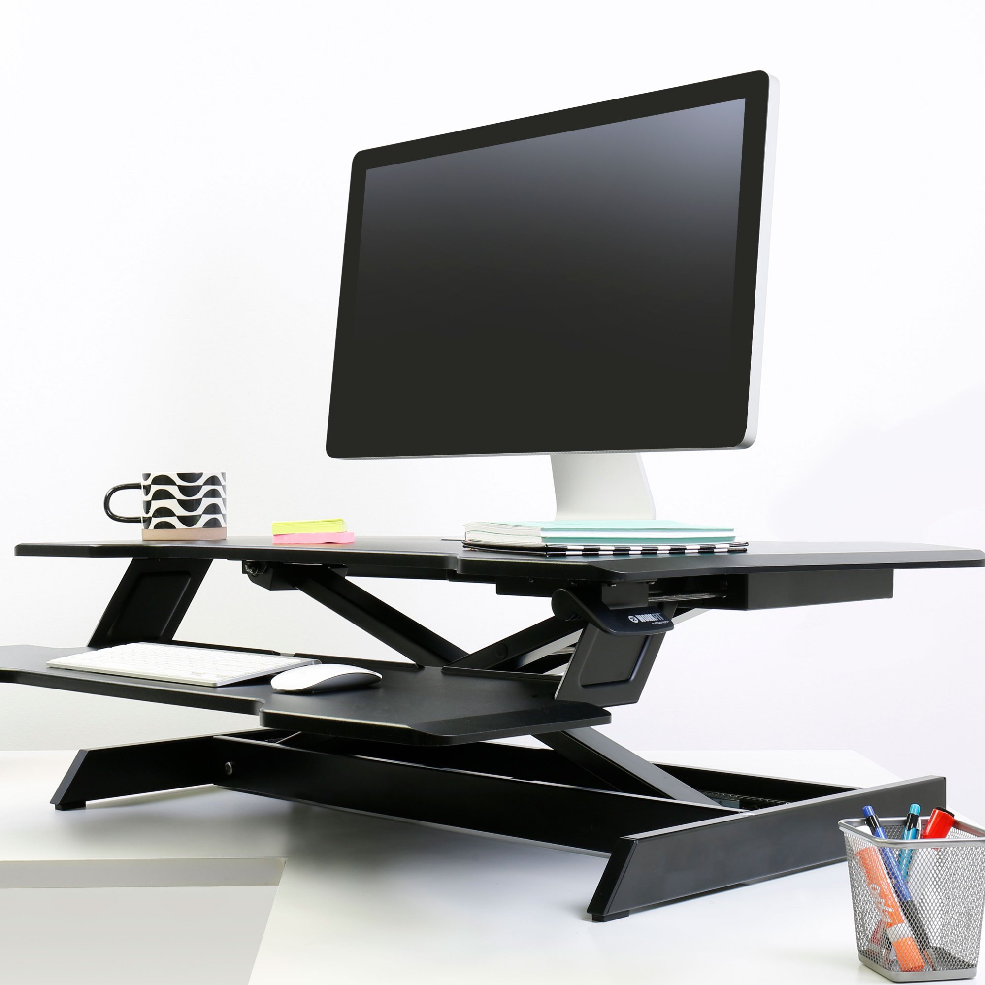 Ergotron 33-468-921 WorkFit Corner Standing Desk Converter