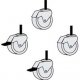 Ergotron 640RT 5" diameter Heavy Duty Casters (set of 4)