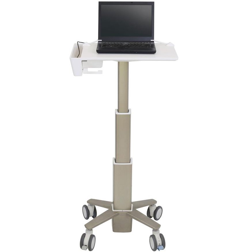 Offers full sit-to-stand functionality with 24.5"-49.1" of height adjustability