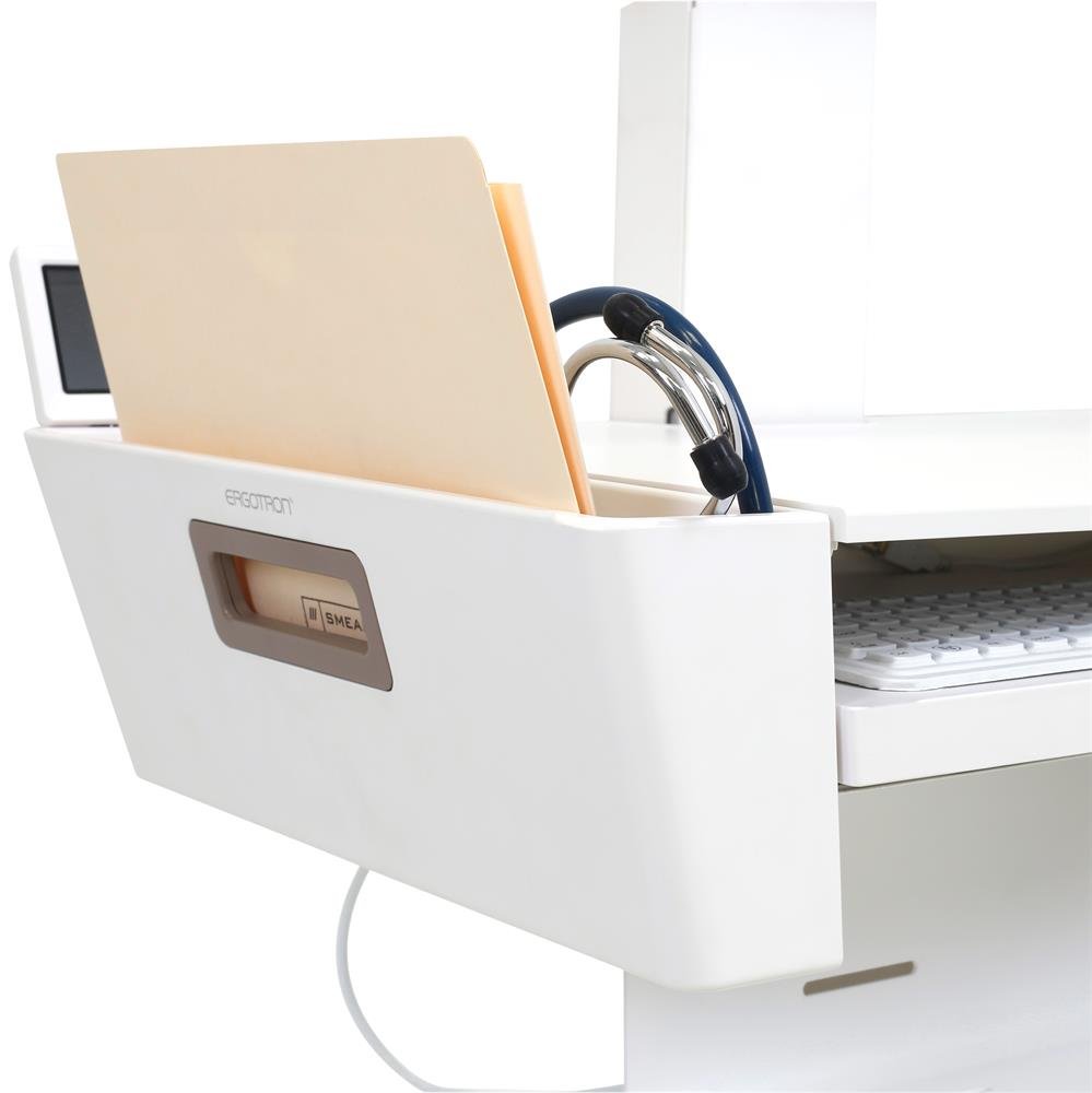 Spacious worksurface is 20.7