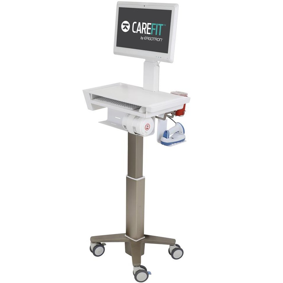 Ergotron C50-2500-0 CareFit Slim Medical LCD Cart, non-powered