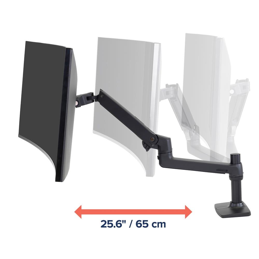 Ergotron 45-241-224 LX Desk Monitor Arm (Matte Black)